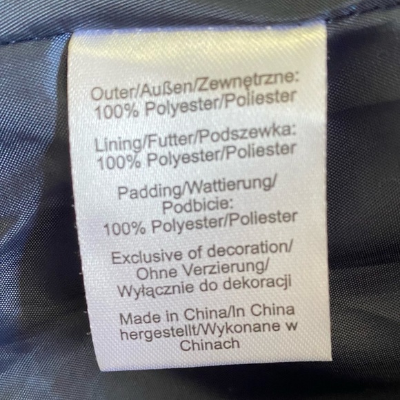 GO-TO-K-YO Brand Tokyo Laundry Navy Blue Puffer Vest Size: S - Picture 8 of 8